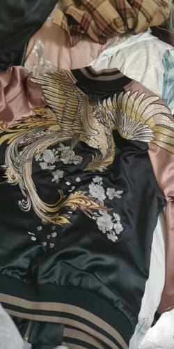 Customer photo review of 朱雀 すざく Suzaku Phoenix Sukajan Souvenir Jacket
