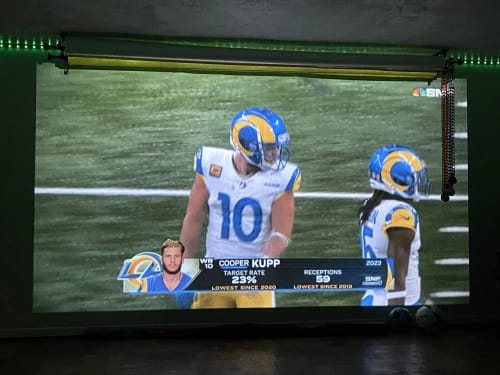 Customer photo review of Full HD Mini Portable Projector
