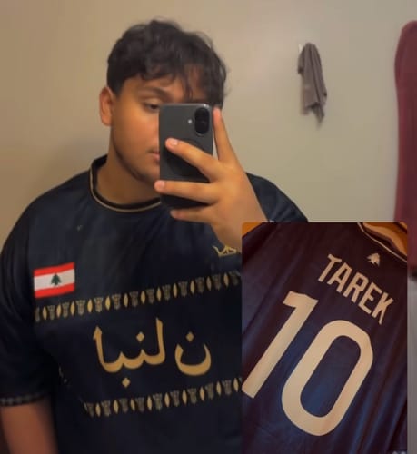 Customer photo review of Lebanon Custom Football Jersey