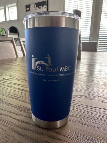 Customer photo review of Bundle (6) Custom Laser Engraved - 20oz Tumblers