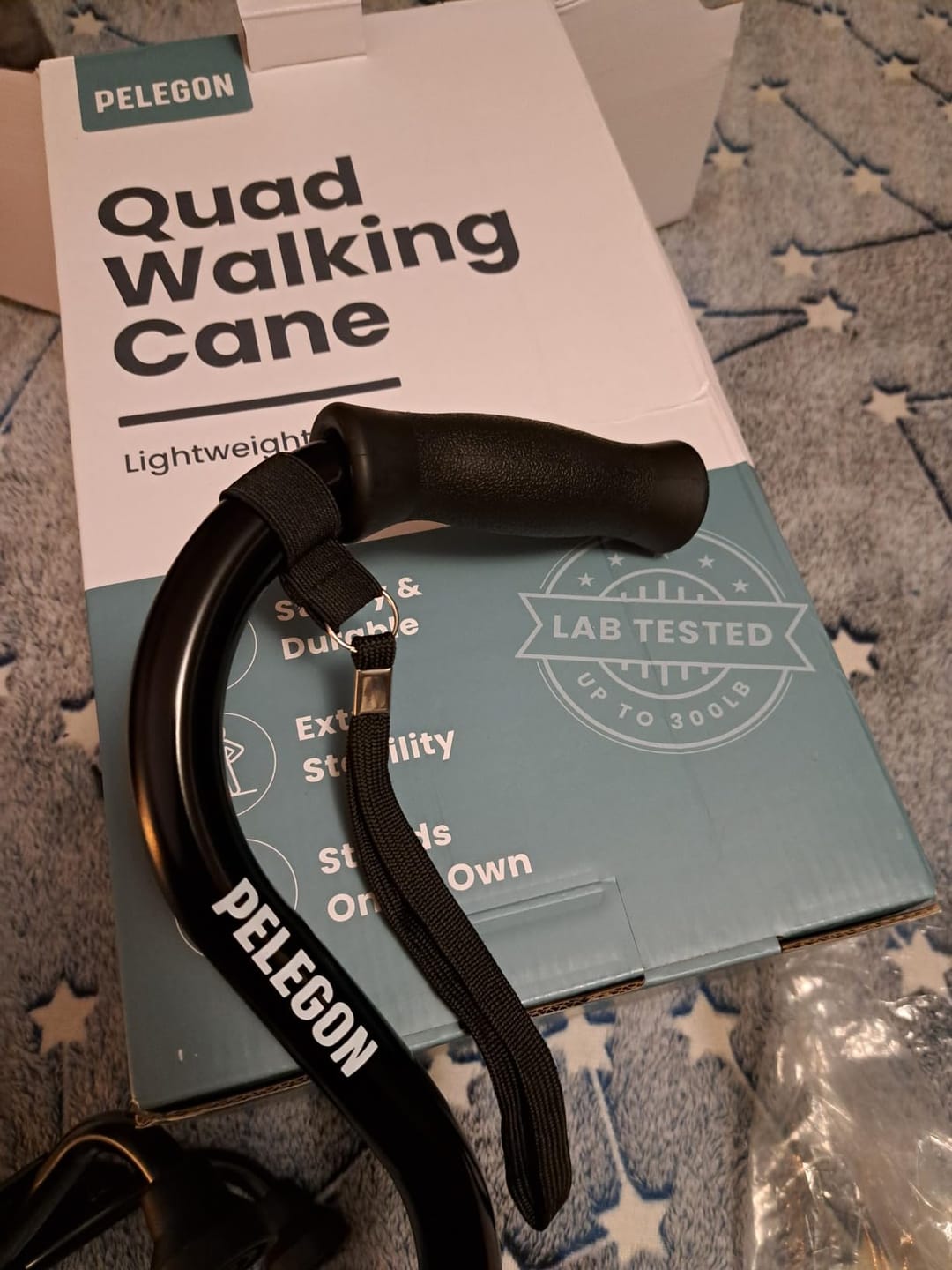 Customer photo review of Quad Cane (300 lb)