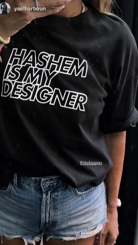 Customer photo review of HASHEM IS MY DESIGNER BLACK WHITE
