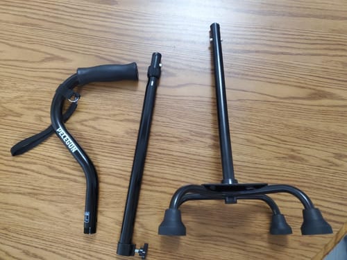 Customer photo review of Quad Cane (300 lb)