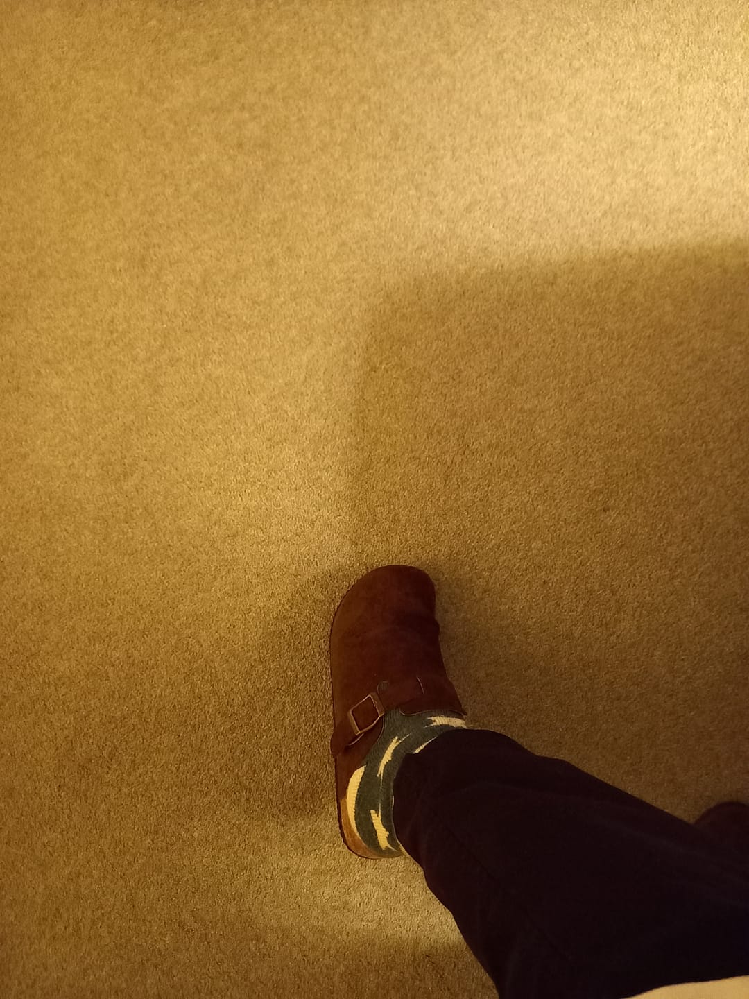 Customer photo review of Nordic Suede Clogs