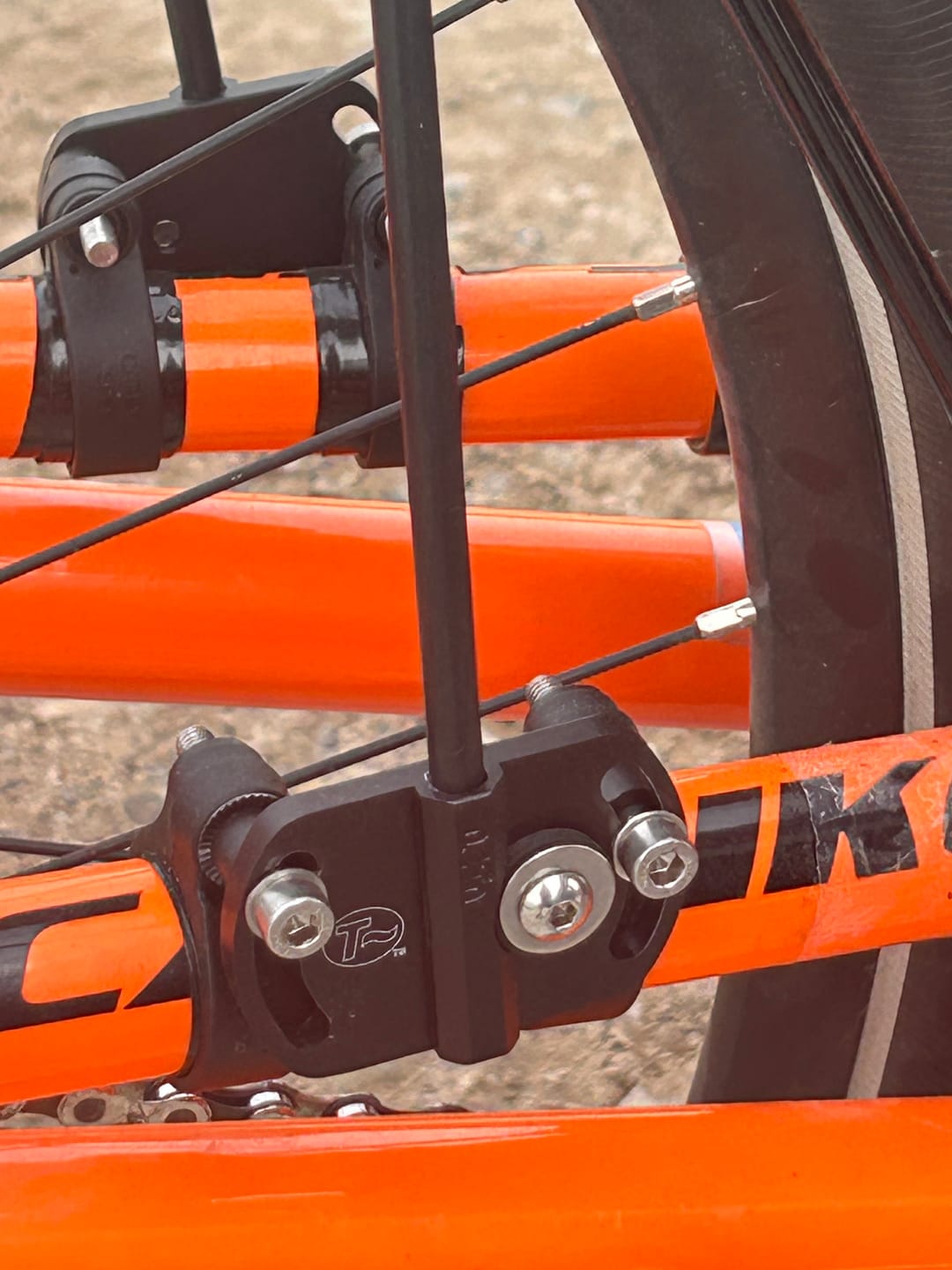 Customer photo review of T-Cycle Flag Mount
