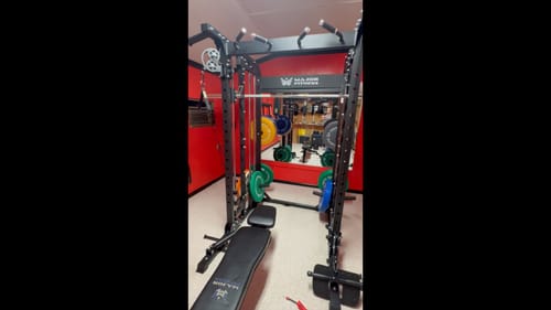 Customer photo review of MAJOR FITNESS All-In-One Home Gym Smith Machine Package Spirit B52