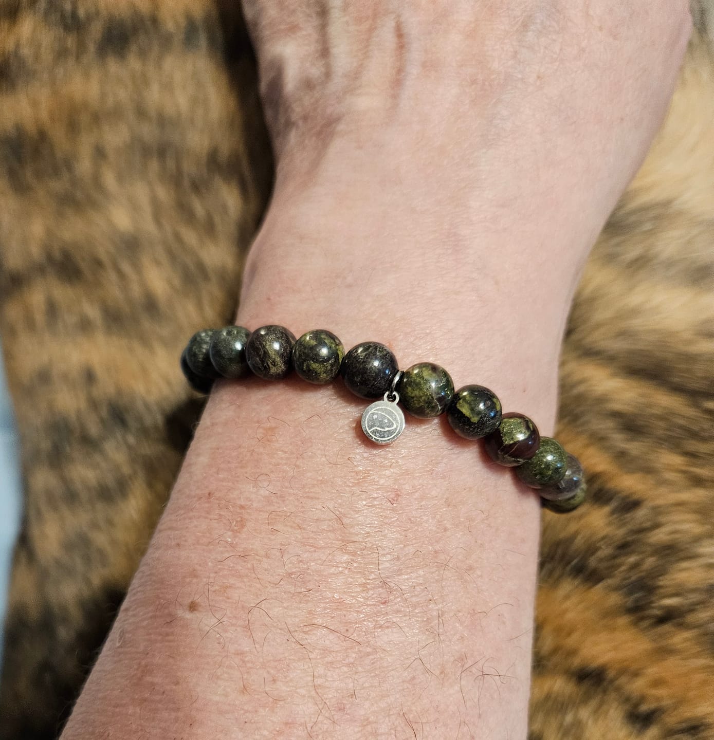 Customer photo review of Bloodstone Bracelet