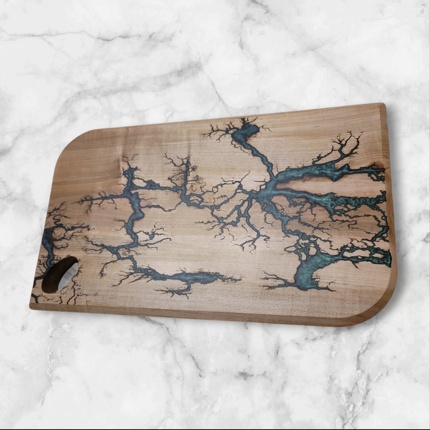 Customer photo review of 17x10" Partially Radiused Rectangle Serving Board Acrylic Router Template