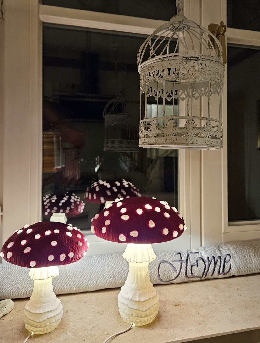 Customer photo review of Amanita Pilz Lampenschirm-Kit