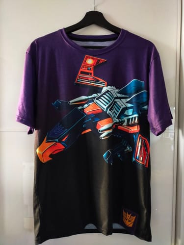 Customer photo review of Sublimated Buzzsaw Transformers Shirt