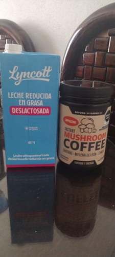 Customer photo review of Café Soluble con Hongos Melena de León, Shiitake y Chaga - 27 porciones