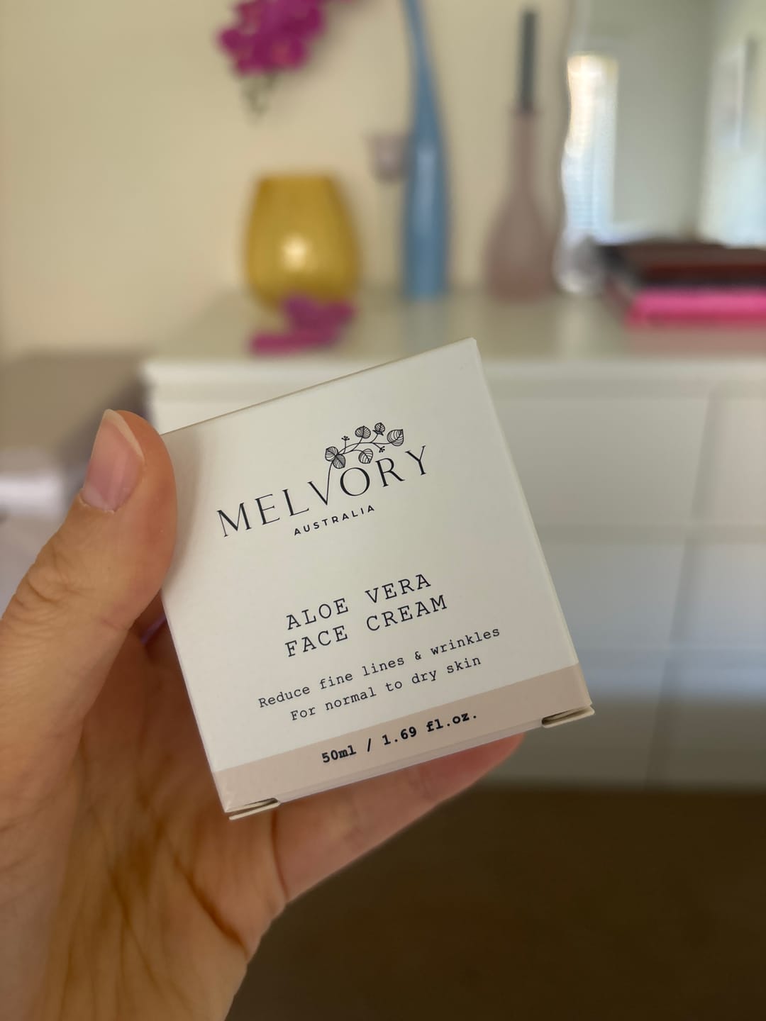 Customer photo review of Aloe Vera Face Cream