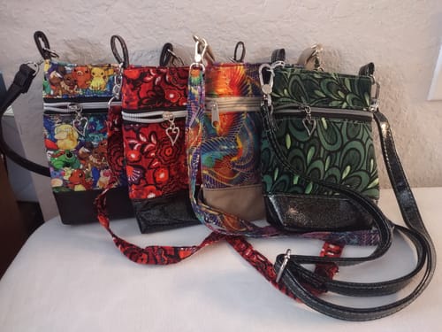 Customer photo review of Wanderlust Phone Bag Pattern