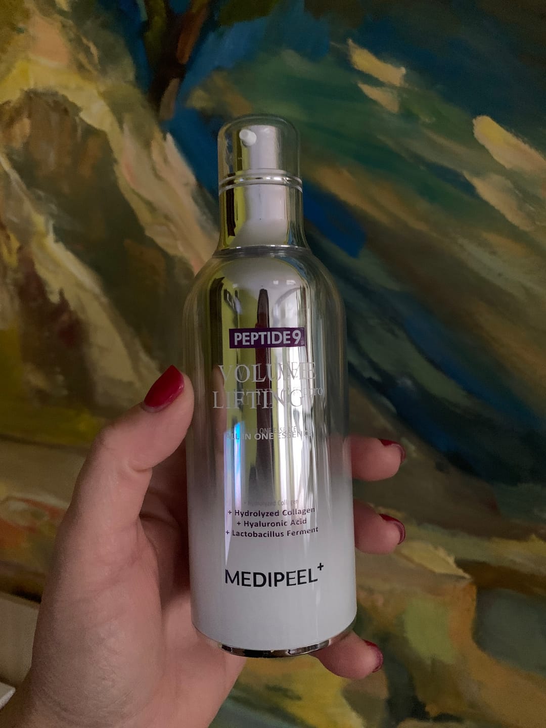 Customer photo review of Skābekļa liftinga esence ar peptīdiem Medi-Peel Peptide 9 Volume Lifting All In One Essence PRO
