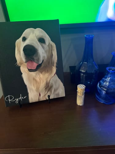 Customer photo review of Pet Art Canvas Wrap