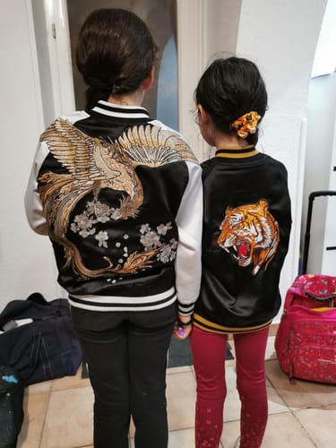 Customer photo review of Phoenix Sukajan Souvenir Jacket for Kids