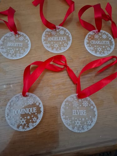 Customer photo review of Weihnachtsdeko mit Schneeflocken