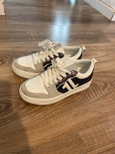 Customer photo review of Basket femme bleue à lacets - CL81 BLUE