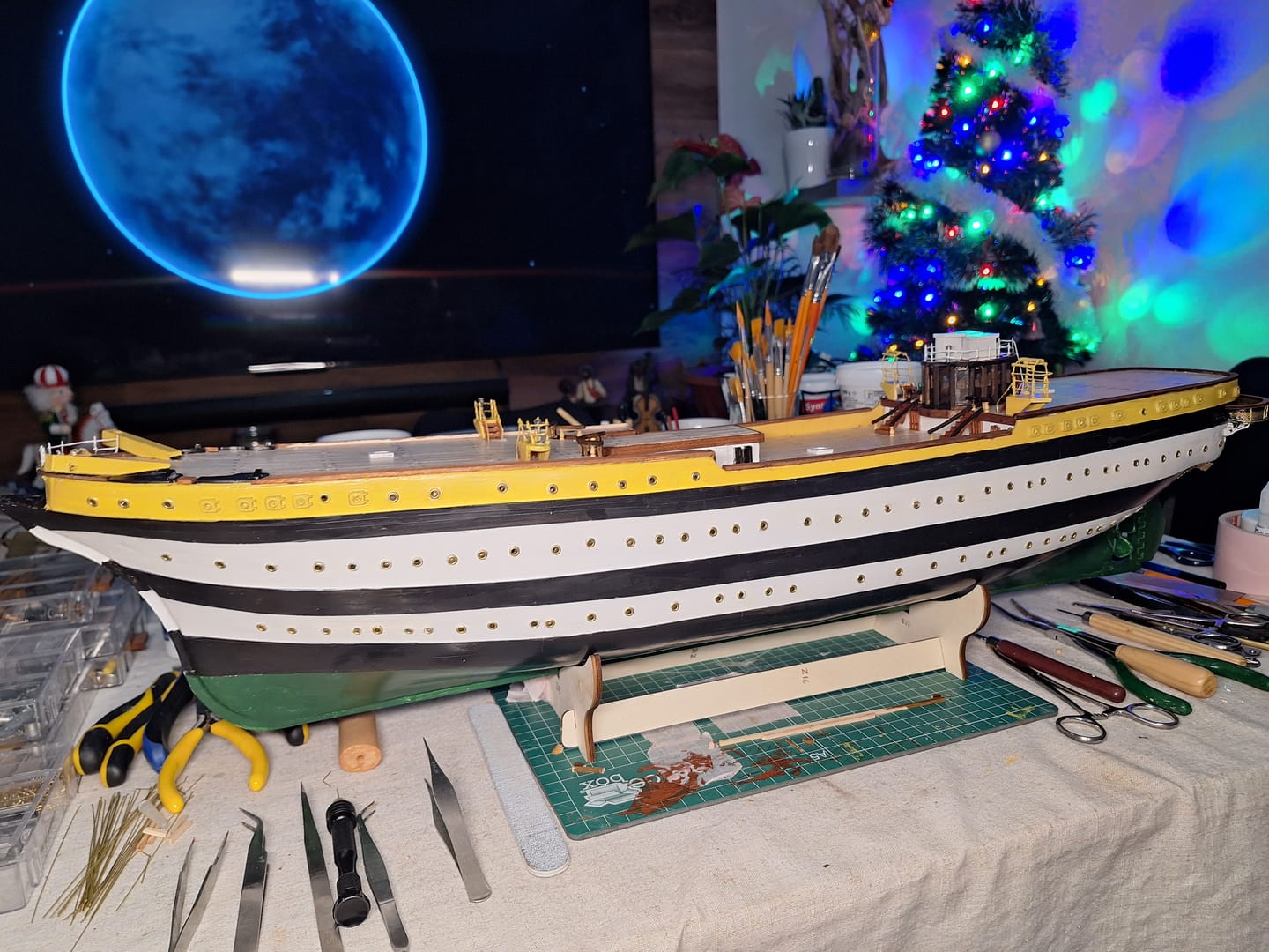 Customer photo review of Maqueta Barco Amerigo Vespucci