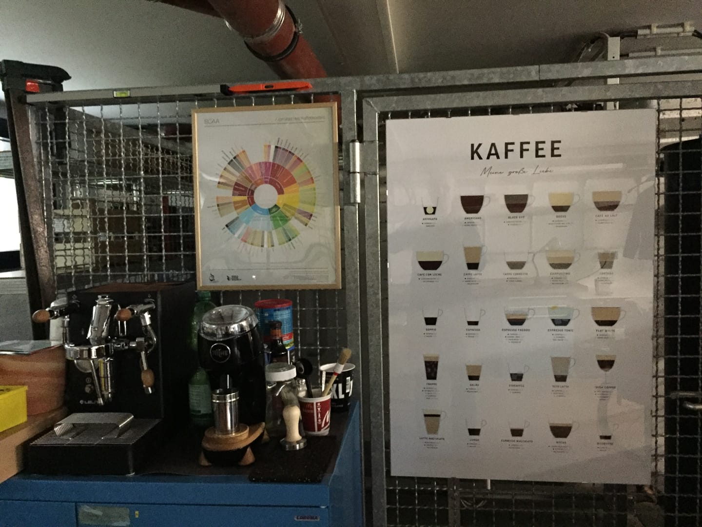 Customer photo review of Poster mit Kaffeesorten und Zubereitung (deutsch)