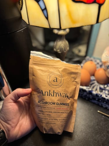 Customer photo review of Mushroom Gummies