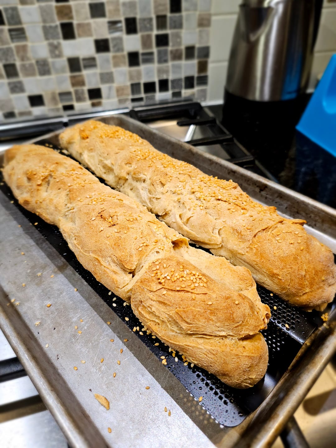 Customer photo review of Baguette Pan