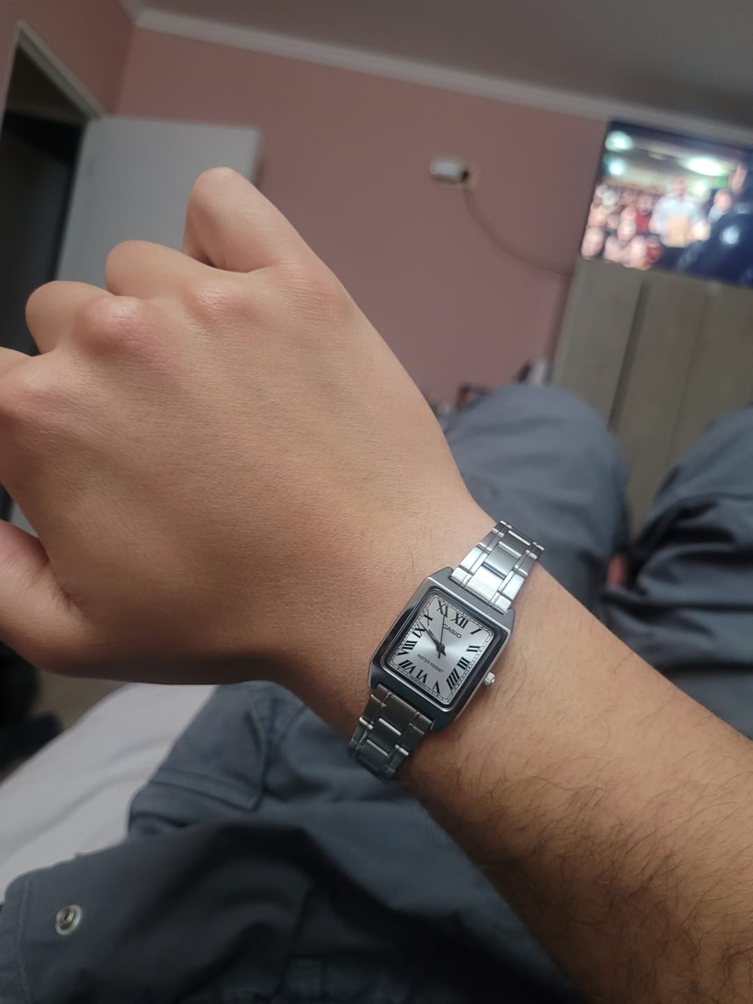 Customer photo review of Reloj Casio Tank Análogo LTP-V007D-7BUDF Acero Dial Plata