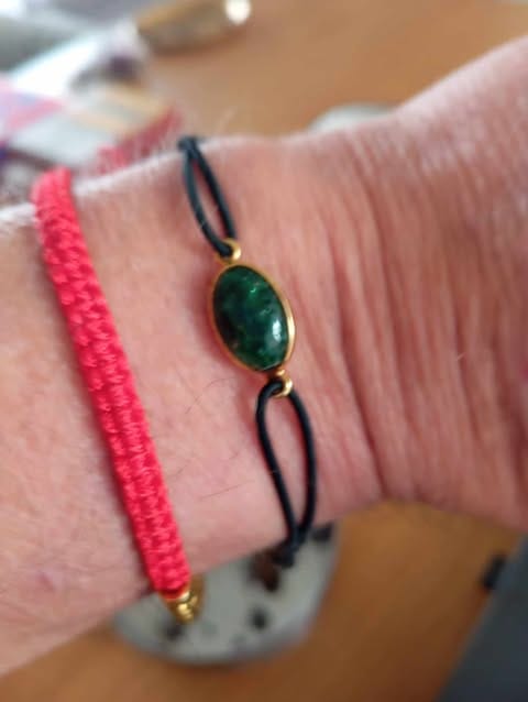 Customer photo review of Bijoux Aventurine "CHANCE ET ARGENT"