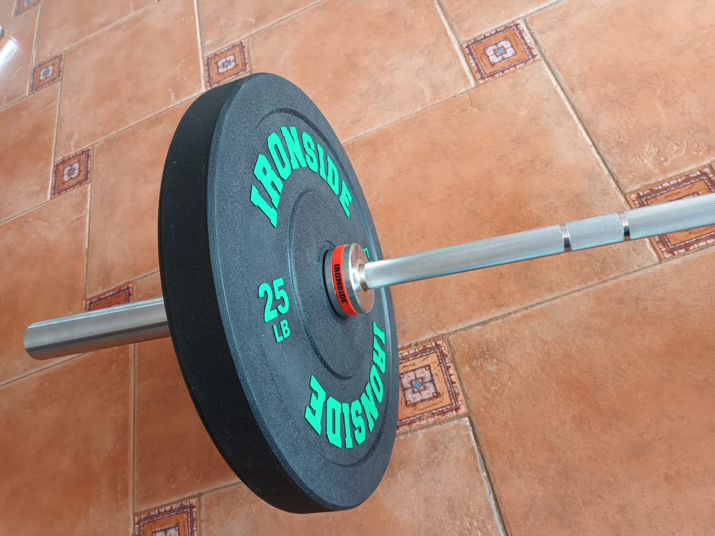 Customer photo review of Discos Pro Bumper (10 a 45 lb) IRONSIDE