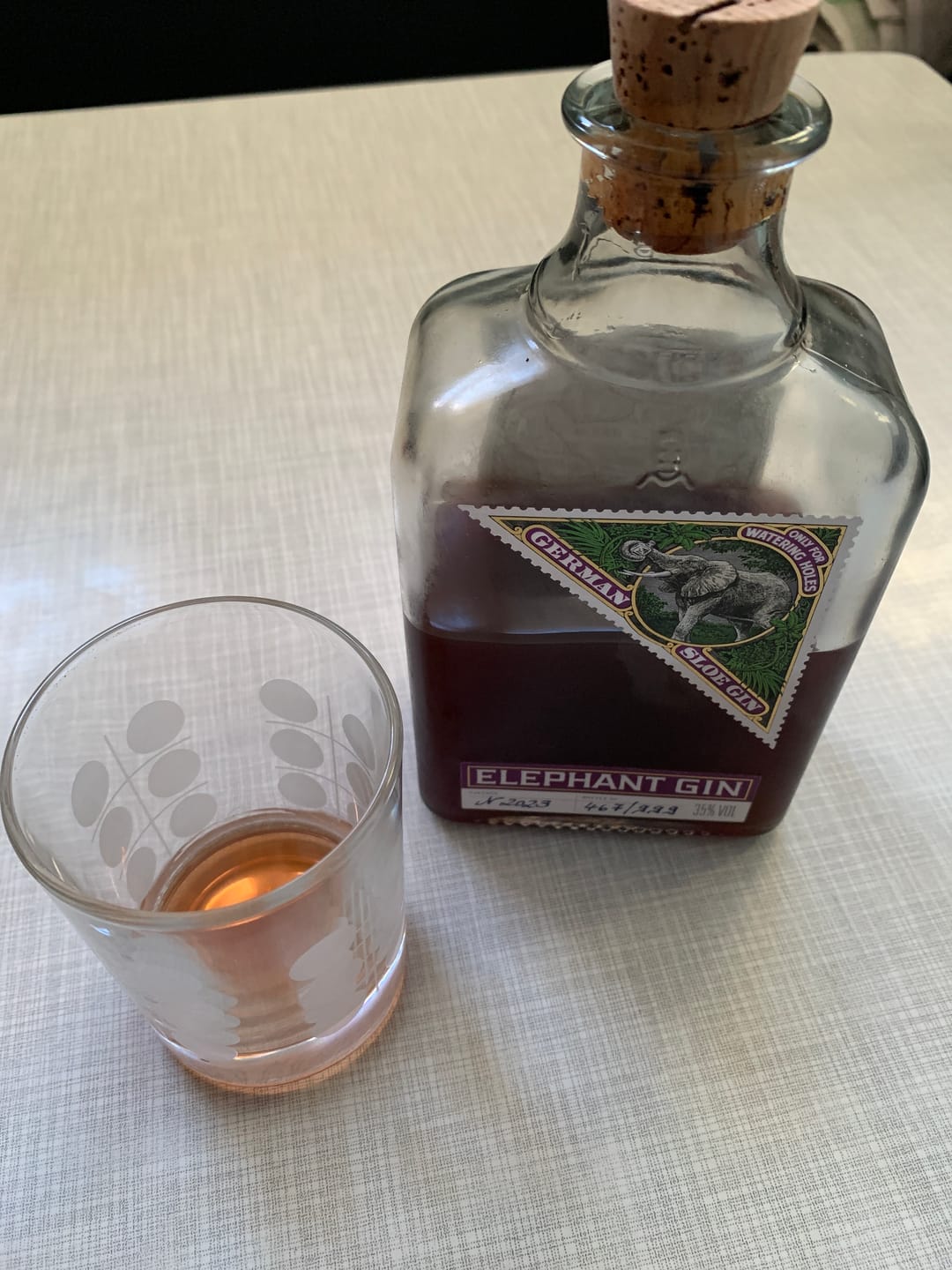 Customer photo review of Elephant Sloe Gin 500ml