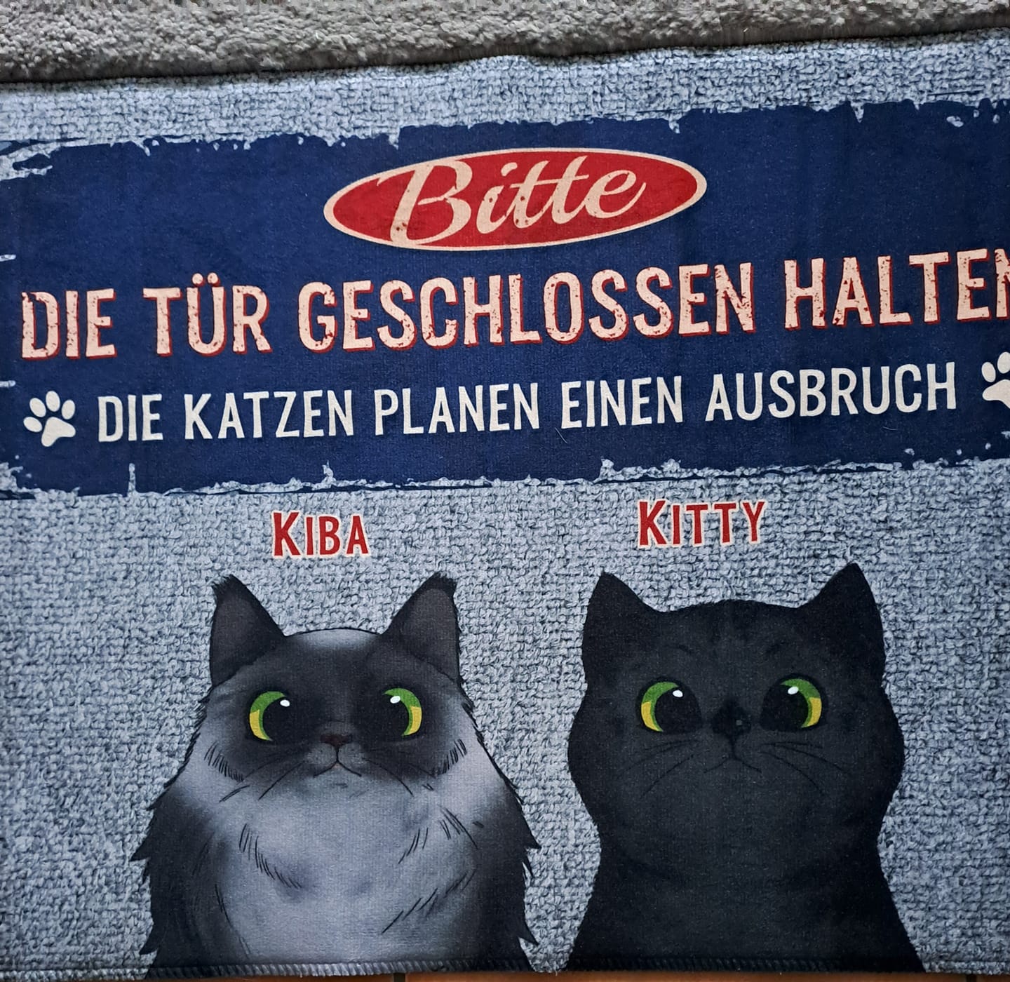 Customer photo review of Ausbruchsplan - Individuelle Fußmatte