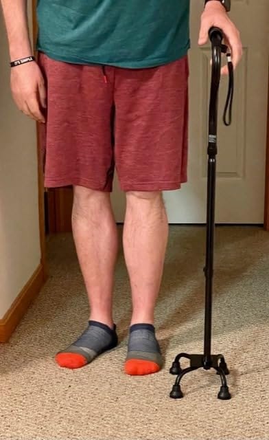 Customer photo review of Quad Cane (300 lb)