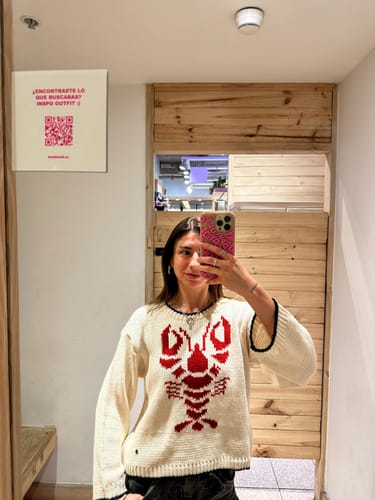 Customer photo review of Sweater Langosta White