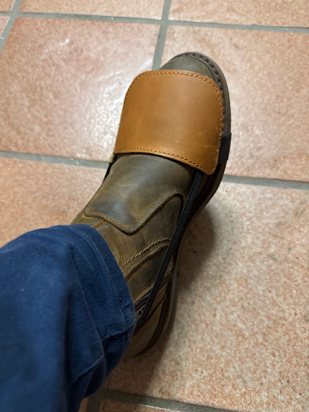 Customer photo review of shoe protector slip on