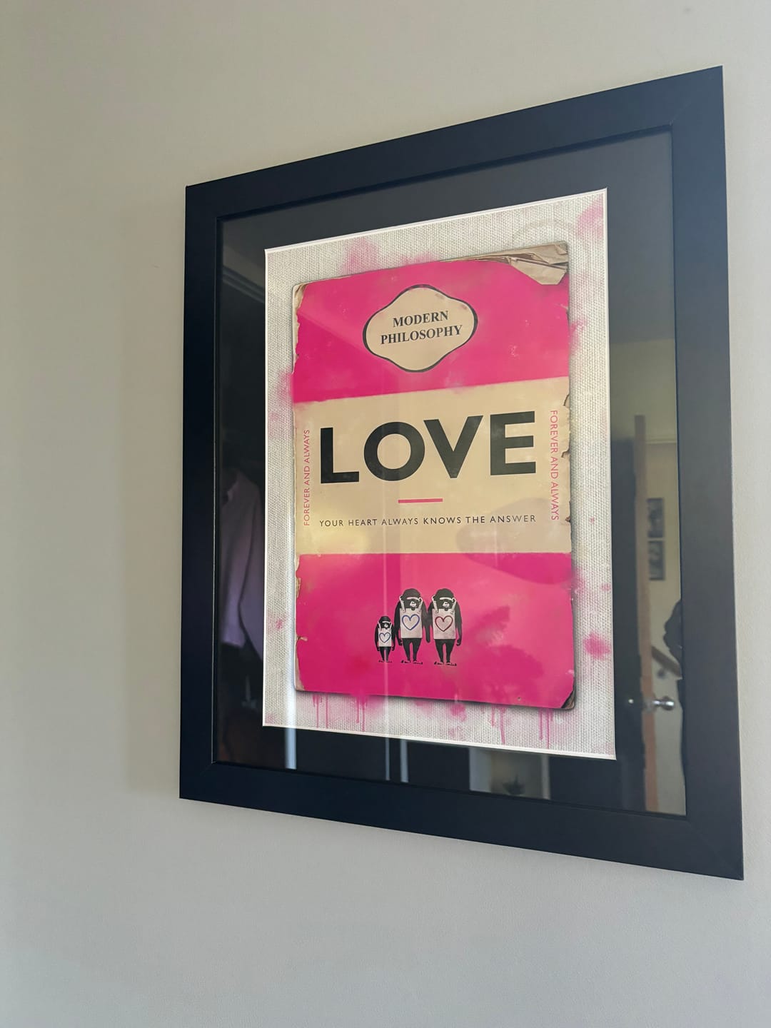 Customer photo review of Personalised Book Cover Art Print (Family Edition)