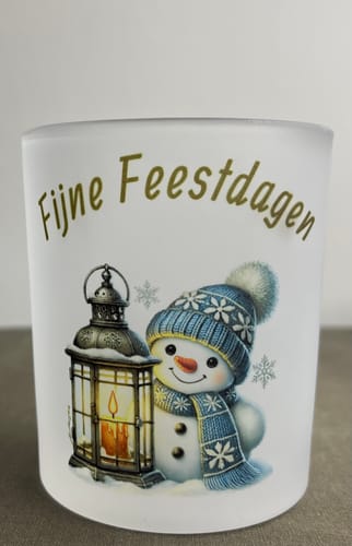 Customer photo review of 170ml (6oz) Theelichthouder Frosted voor sublimatie