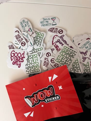 Customer photo review of Sticker Vinile Classico