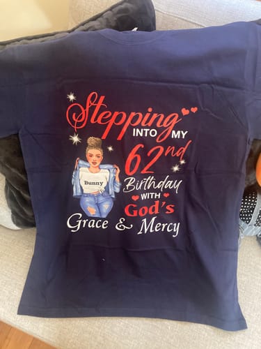 Customer photo review of 62nd Birthday With God's Grace & Mercy