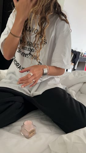 Customer photo review of TEE-SHIRT TZADIK WHITE