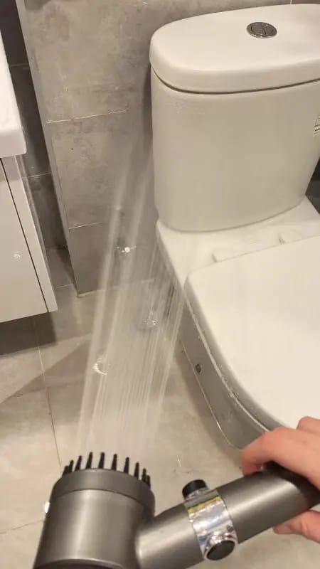 Customer photo review of Cabezal de ducha de alta presión 4 en 1 con masajeador