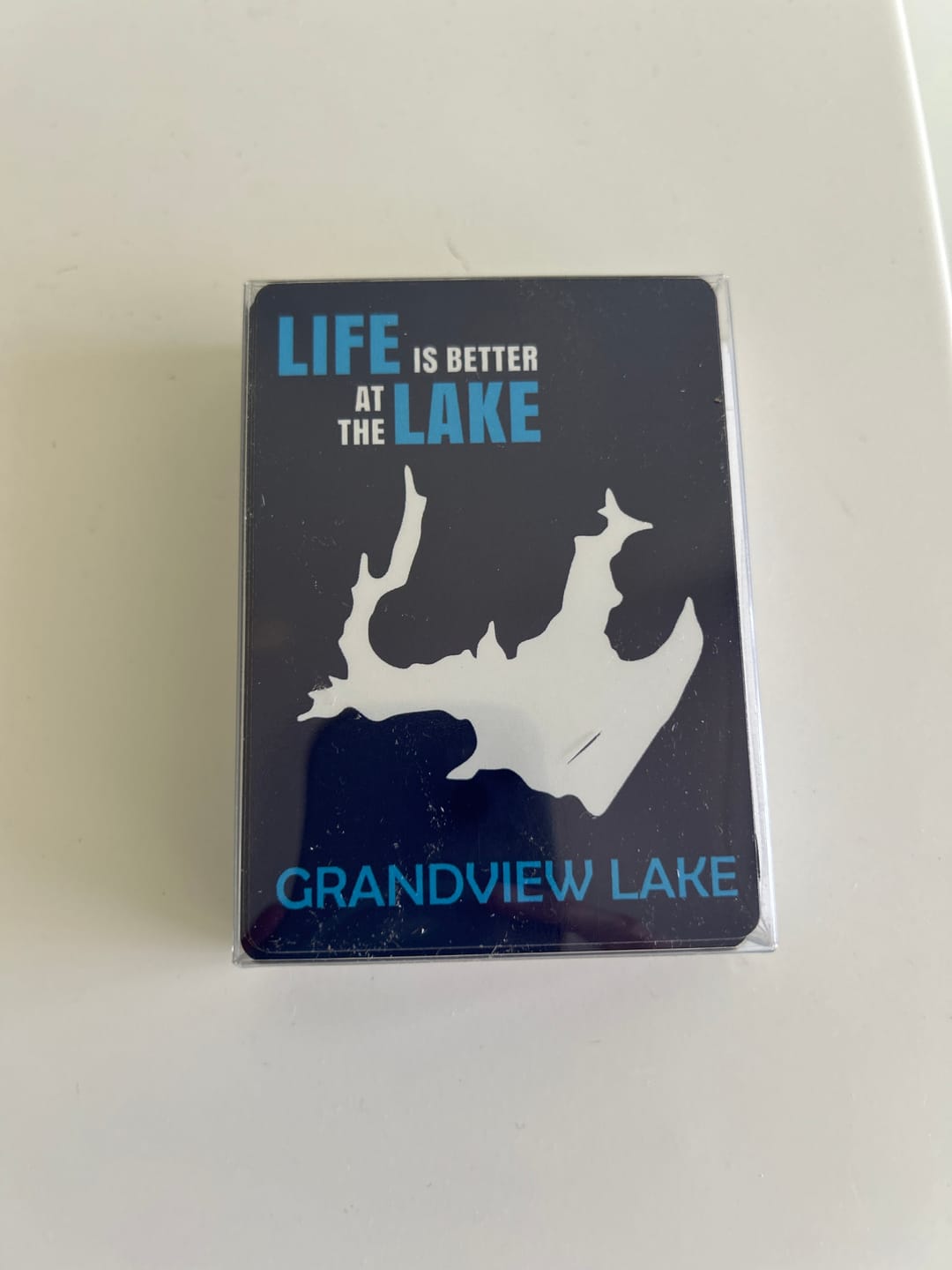 Customer photo review of Custom Lake Playing Cards
