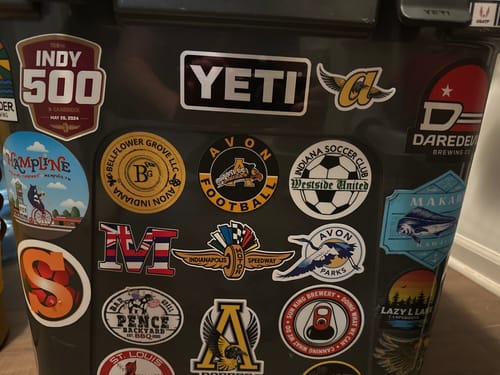 Customer photo review of DIE CUT STICKERS