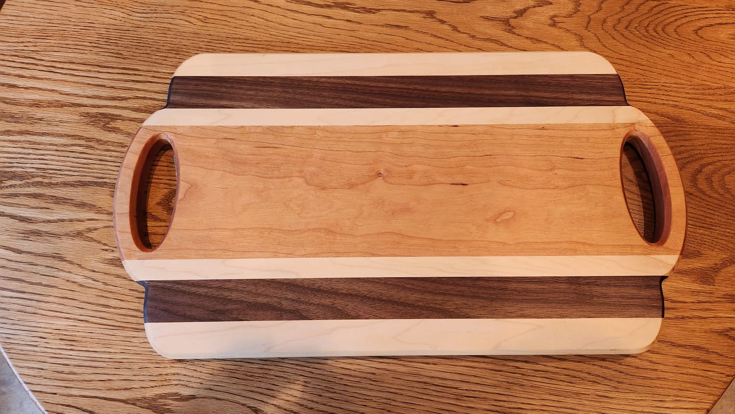Customer photo review of Oval Grip Handle Acrylic Router Template