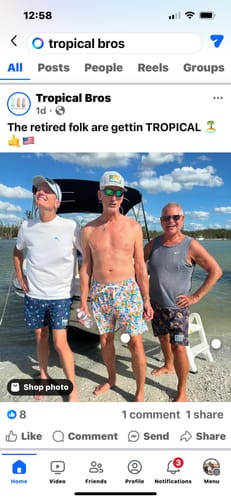 Customer photo review of Florida Oranges Swimsuit Shorts