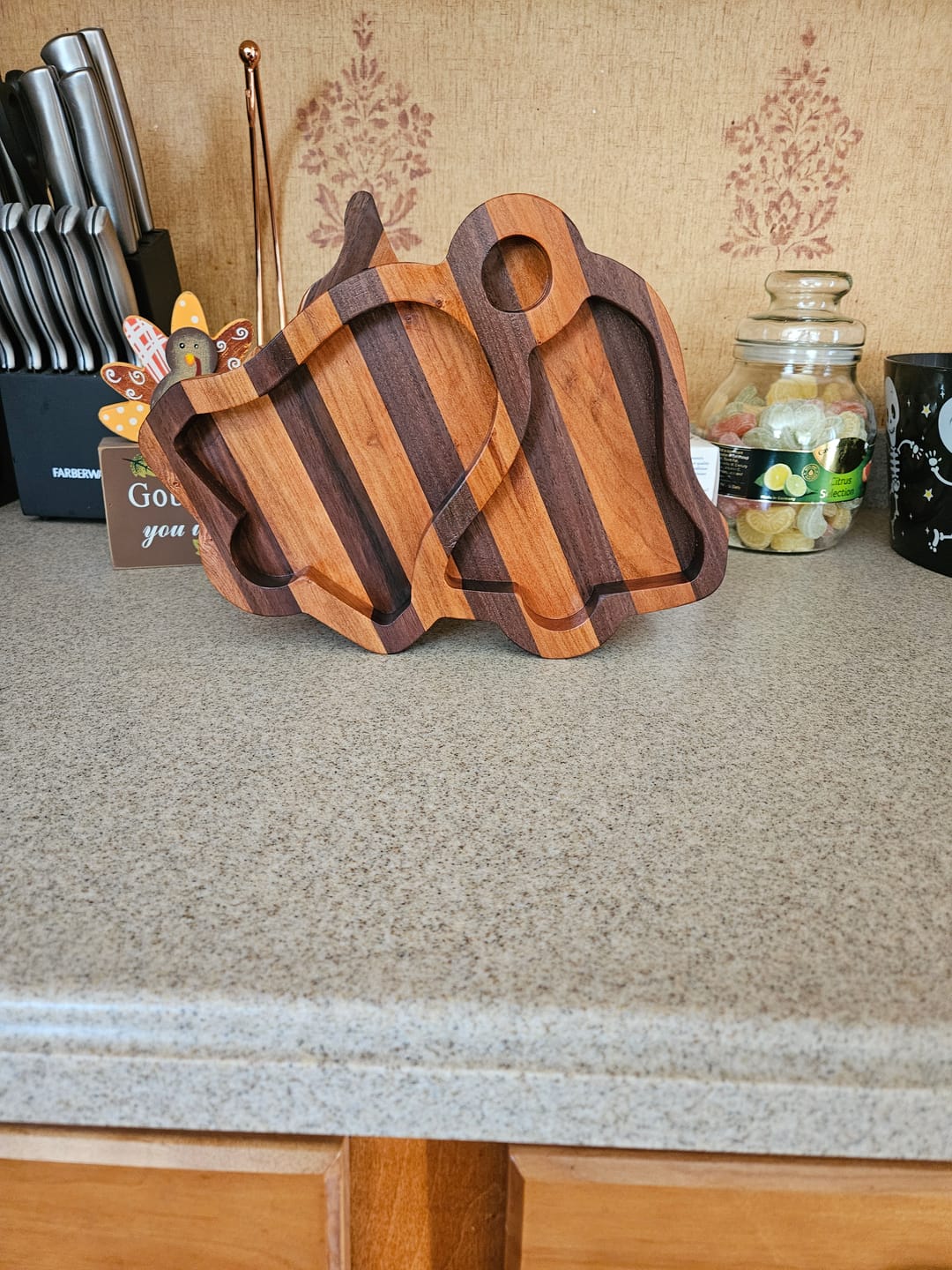 Customer photo review of 10.3x9.8" Christmas Bells Tray 1 Acrylic Router Template [Limited Edition]