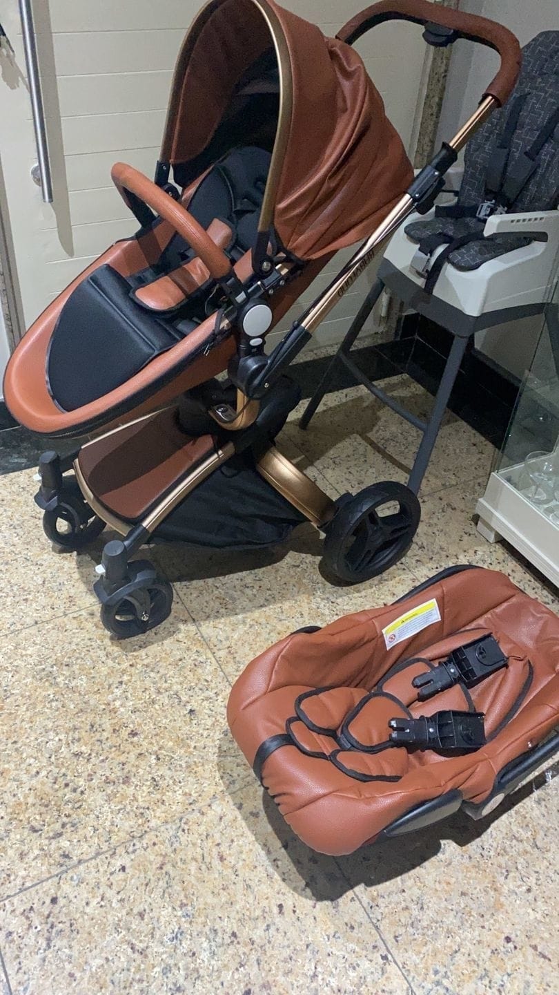 Customer photo review of 3-in-1 Luxury 360° Rotating Baby Stroller