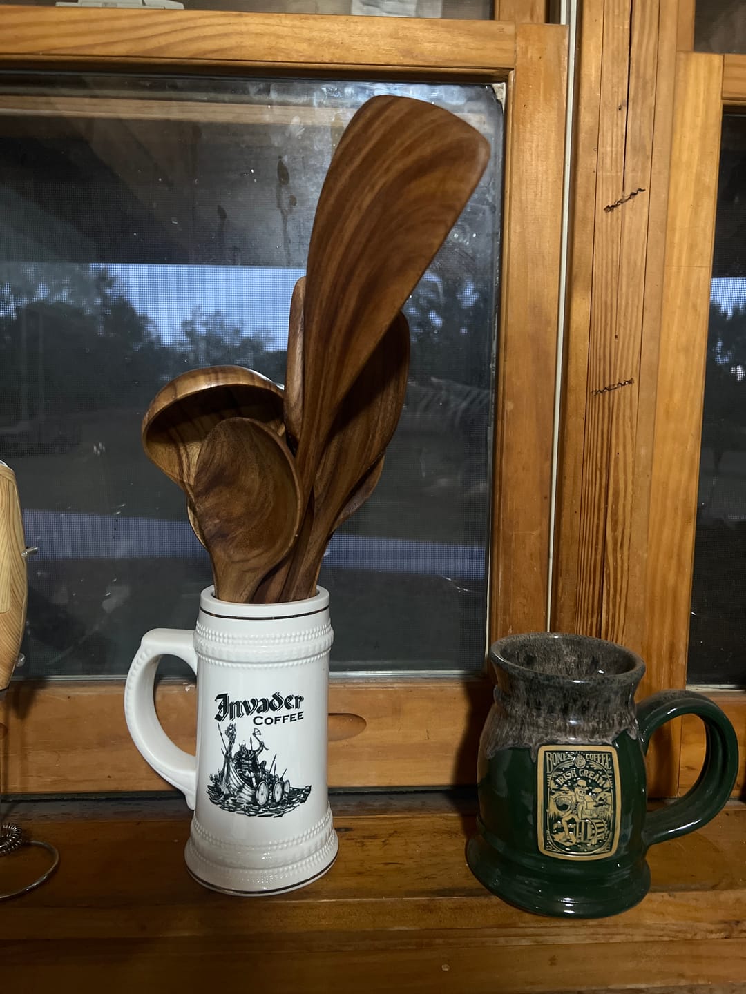 Customer photo review of Teak Wooden Utensil Set