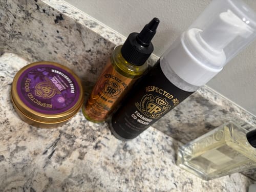 Customer photo review of Beard Care Kit