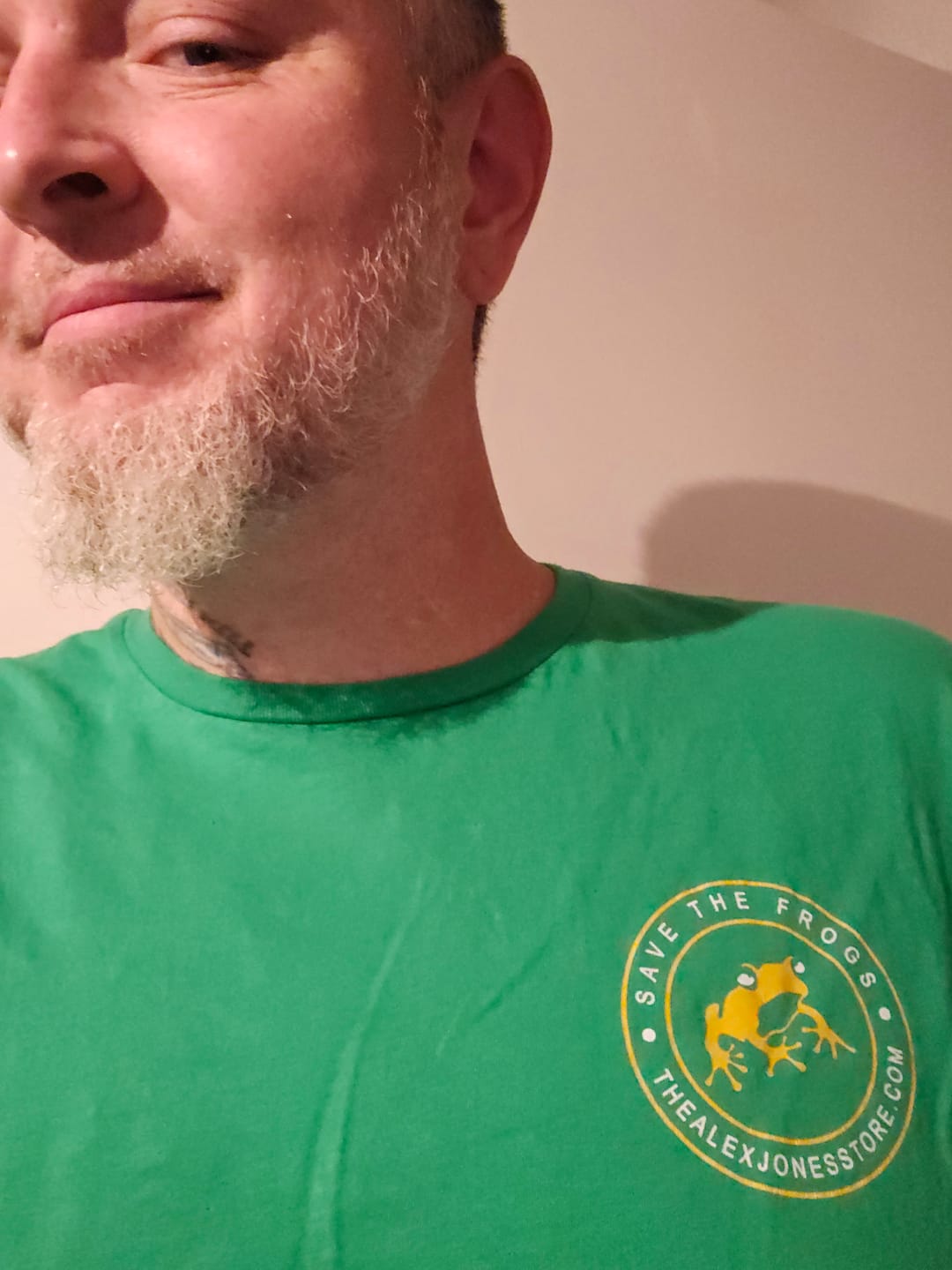 Customer photo review of Save The Frogs T-Shirt