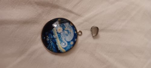 Customer photo review of Starry Night Necklace